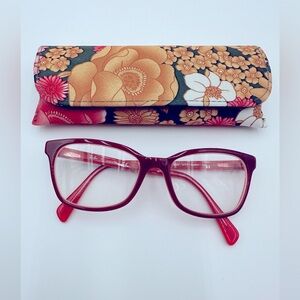 Rare Authentic Ray Ban Dark Violet Pink Women’s Glasses with Case